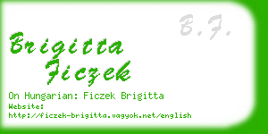 brigitta ficzek business card